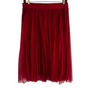 Torrid Red Midi Skirt